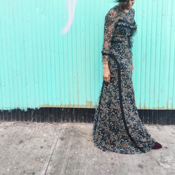 Silk Long Maxi Dress - Picture 6 of 8